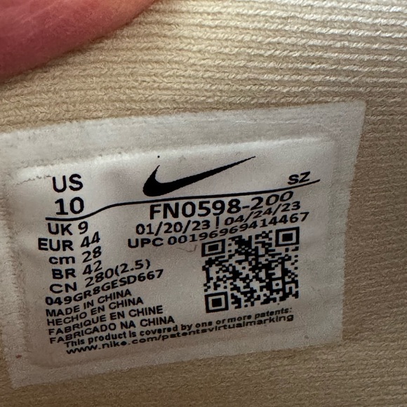 NWB Nike Air Max 1 Familia Sneakers Hemp/Pinksicle Men's US 10/Women's US 11.5 - Picture 10 of 12